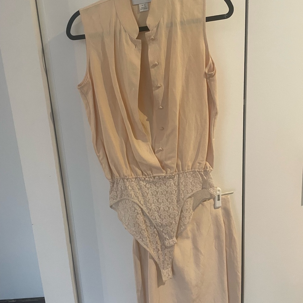 Emanuel Ungaro Cream Sleeveless Chemise
